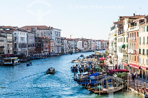  Subject: Grand channel viewed from Rialto Bridge (Ponte di Rialto) / Place: Venice - Italy - Europe / Date: 12/2012 
