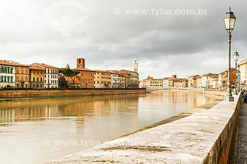  Subject: View of the Arno River / Place: Pisa Province - Italy - Europe / Date: 12/2012 