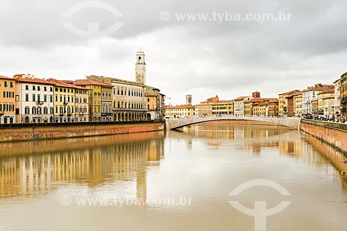  Subject: View of the Arno River / Place: Pisa Province - Italy - Europe / Date: 12/2012 