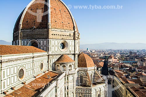  Subject: Cathedral of Santa Maria de Fiore (Cathedral of Santa Maria del Fiore) viewed of Giotto Bell Tower / Place: Florence - Italy - Europe / Date: 12/2012 