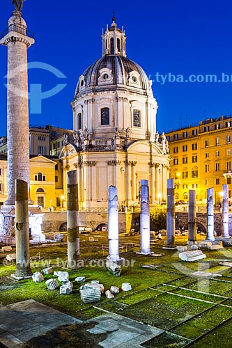  Subject: Forum of Trajan (Foro di Traiano) and Basilica Ulpia (in the background) / Place: Rome - Italy - Europe / Date: 12/2012 