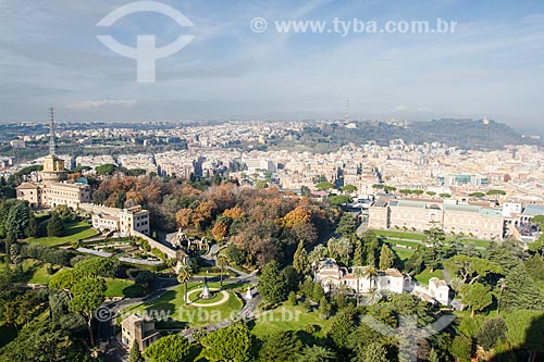  Subject: View of city of Rome from the Dome of Basilica of Saint Peter / Place: Vatican City - Rome - Italy - Europe / Date: 12/2012 