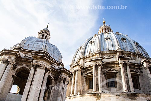  Subject: Dome viewed from the roof of Basilica of Saint Peter / Place: Vatican City - Rome - Italy - Europe / Date: 12/2012 