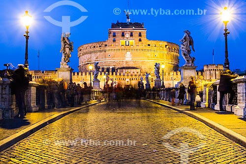  Subject: Castel Sant Angelo and Sant Angelo Bridge / Place: Rome - Italy - Europe / Date: 12/2012 