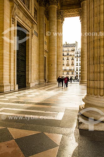  Subject: Columns in entrance of Panthéon de Paris (Pantheon in Paris) - 1790 / Place: Paris - France - Europe / Date: 01/2013 