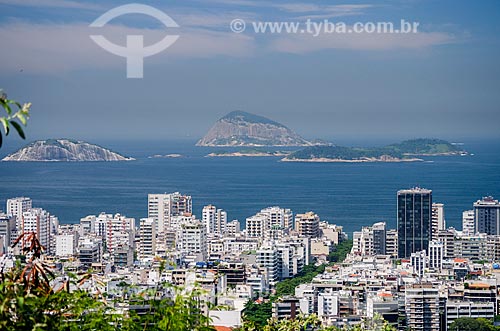  Subject: View of the Ipanema neighborhood from Catacumba Municipal Natural Park with the Cagarras Island in the background / Place: Rio de Janeiro city - Rio de Janeiro state (RJ) - Brazil / Date: 03/2013 
