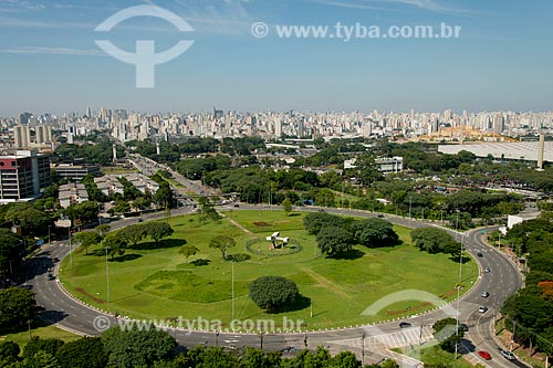  Subject: Bagatelle Field Square - with a replica of 14-bis - airplane designed by Alberto Santos Dumont / Place: Santana neighborhood - Sao Paulo city - Sao Paulo state (SP) - Brazil / Date: 02/2013 