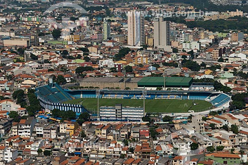  Subject: Aerial view Anacleto Campanella Municipal Stadium (1955) / Place: Sao Caetano city - Sao Paulo state (SP) - Brazil / Date: 02/2013 