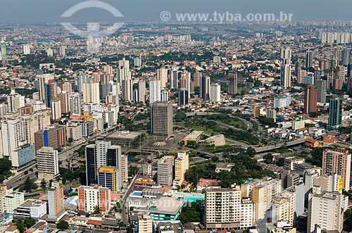  Subject: Aerial view of Municipal Palace - building complex formed by Theater, Library, City Hall, Forum and Municipal Chamber of Santo Andre city / Place: Santo Andre city - Sao Paulo state (SP) - Brazil / Date: 02/2013 