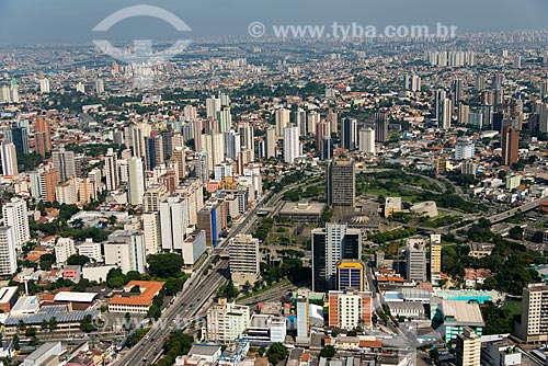  Subject: Aerial view of Municipal Palace - building complex formed by Theater, Library, City Hall, Forum and Municipal Chamber of Santo Andre city / Place: Santo Andre city - Sao Paulo state (SP) - Brazil / Date: 02/2013 