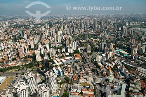  Subject: Aerial view of Municipal Palace - building complex formed by Theater, Library, City Hall, Forum and Municipal Chamber of Santo Andre city / Place: Santo Andre city - Sao Paulo state (SP) - Brazil / Date: 02/2013 