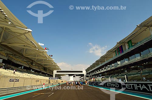  Subject: Bleacher from Autodrome Abu Dhabi (Yas Marina Circuit)  / Place: Yas island - Abu Dhabi - United Arab Emirates - Asia / Date: 11/2012 