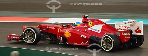  Subject: Fernando Alonso (Ferrari) during the Formula 1 Grand Prix in Autodrome Abu Dhabi (Yas Marina Circuit)  / Place: Yas island - Abu Dhabi - United Arab Emirates - Asia / Date: 11/2012 