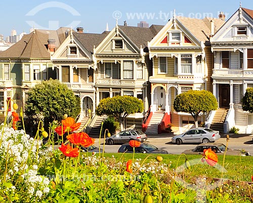  Subject: Painted Ladies in Steiner street / Place: San Francisco - California - United States of America - USA / Date: 02/2013 