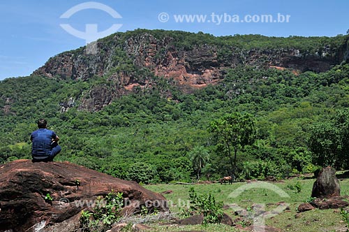  Subject: View of Maracaju Mountain Range / Place: Aquidauana city - Mato Grosso do Sul state (MS) - Brazil / Date: 01/2013 