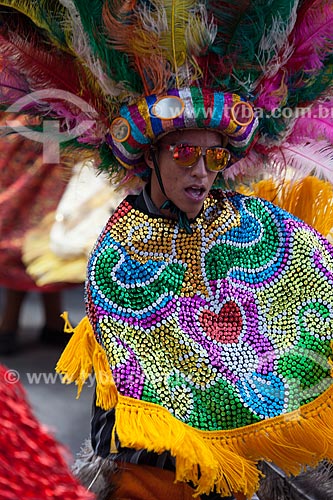  Presentation of Maracatu Rural - also known as Baque Solto Maracatu - (Golden Eagle Maracatu)  - Nazare da Mata city - Brazil