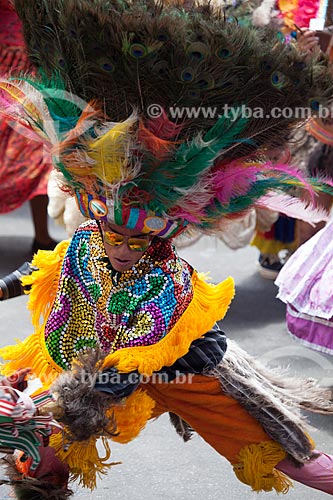  Presentation of Maracatu Rural - also known as Baque Solto Maracatu - (Golden Eagle Maracatu)  - Nazare da Mata city - Brazil