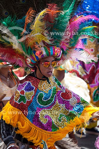  Presentation of Maracatu Rural - also known as Baque Solto Maracatu - (Golden Eagle Maracatu)  - Nazare da Mata city - Brazil