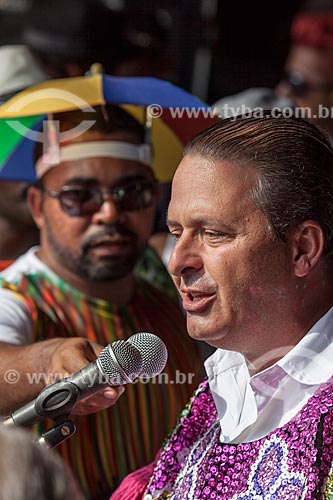  Subject: Eduardo Campos - Governor of Pernambuco - with costume of Maracatu / Place: Nazare da Mata city - Pernambuco state (PE) - Brazil / Date: 02/2013 