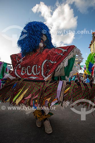  Subject: Spear caboclos in presentation of Maracatu Rural - also known as Baque Solto Maracatu - with the logo of Coke on your clothes / Place: Nazare da Mata city - Pernambuco state (PE) - Brazil / Date: 02/2013 