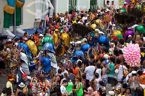  Presentation of Rural Maracatu - also known as Baque Solto Maracatu - at Monsenhor Fabricio Square - also known as City Hall Square - during carnival   - Olinda city - Pernambuco state (PE) - Brazil