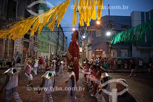  Subject: Parade of giant puppet during carnival / Place: Recife city - Pernambuco state (PE) - Brazil / Date: 02/2013 