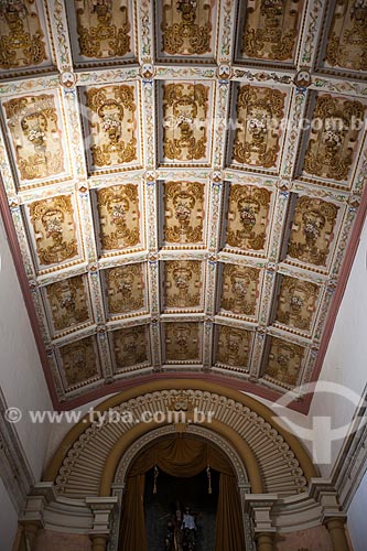  Subject: Altar and ceiling of the Ordem Terceira de Nossa Senhora do Carmo Church that integrate of the Carmelita Architectural Group - XVII Century / Place: Goiana city - Pernambuco state (PE) - Brazil / Date: 02/2013 