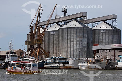  Subject: Silos in Cabedelo Port at Paraiba River estuary / Place: Cabedelo city - Paraiba state (PB) - Brazil / Date: 02/2013 
