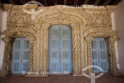  Subject: Door of Nossa Senhora da Guia Church (XVI Century) - also known as Guia Sanctuary / Place: Lucena city - Paraiba state (PB) - Brazil / Date: 02/2013 