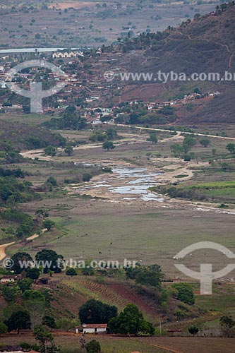  Subject: View of the region of Brejo Paraibano with Mamanguape River bed during the dry season and the city of Alagoa Grande in the background / Place: Alagoa Grande city - Paraiba state (PB) - Brazil / Date: 02/2013 