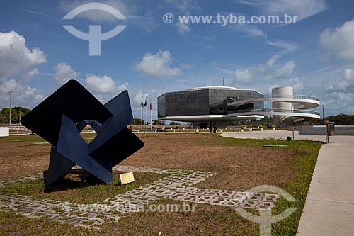  Subject: Sculpture Synergy - by Sydney Azevedo - in the gardens of the Cabo Branco Station - also known as Science, Culture and Arts Station - with the Mirante Tower in the background / Place: Joao Pessoa city - Paraiba state (PB) - Brazil / Date: 0 