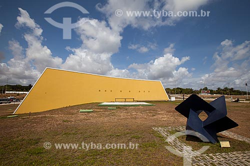  Subject: Sculpture Synergy - by Sydney Azevedo - in the gardens of the Cabo Branco Station - also known as Science, Culture and Arts Station - with the Auditorium in the background / Place: Joao Pessoa city - Paraiba state (PB) - Brazil / Date: 02/2 