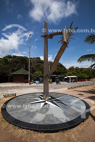  Subject: Wind Rose Monument at Ponta do Seixas - easternmost point of Brazil / Place: Cabo Branco neighborhood - Joao Pessoa city - Paraiba state (PB) - Brazil / Date: 02/2013 