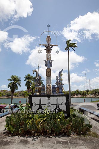  Subject: A Pedra do Reino monument (2009) - homage to Ariano Suassuna / Place: Joao Pessoa city - Paraiba state (PB) - Brazil / Date: 02/2013 
