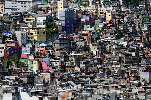  Subject: Houses in Rocinha Slum / Place: Sao Conrado neighborhood - Rio de Janeiro city - Rio de Janeiro state (RJ) - Brazil / Date: 01/2013 