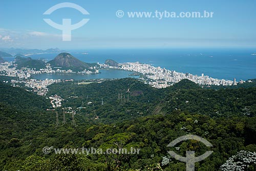  Subject: View of the Tijuca Forest and Rodrigo de Freitas Lagoon in the background / Place: Rio de Janeiro city - Rio de Janeiro state (RJ) - Brazil / Date: 02/2013 