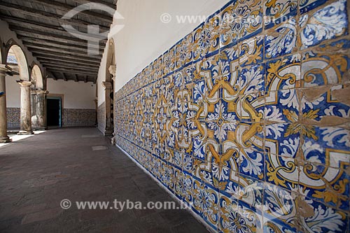  Subject: Portuguese tiles in the cloister of Third order of Sao Francisco at Sao Francisco Cultural Center / Place: Joao Pessoa city - Paraiba state (PB) - Brazil / Date: 02/2013 