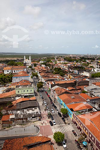  Subject: General view of the historic center of Joao Pessoa city with Nossa Senhora das Neves Church and the Paraíba River estuary in the background / Place: Joao Pessoa city - Paraiba state (PB) - Brazil / Date: 02/2013 