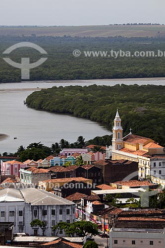  Subject: General view of the historic center of Joao Pessoa city with the Paraíba River estuary in the background / Place: Joao Pessoa city - Paraiba state (PB) - Brazil / Date: 02/2013 