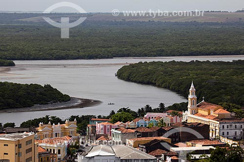  Subject: General view of the historic center of Joao Pessoa city with the Paraíba River estuary in the background / Place: Joao Pessoa city - Paraiba state (PB) - Brazil / Date: 02/2013 