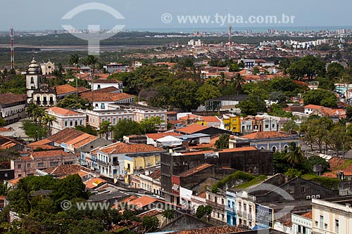  Subject: View of historic center with the Sao Francisco Church (1588) in the background / Place: Joao Pessoa city - Paraiba state (PB) - Brazil / Date: 02/2013 