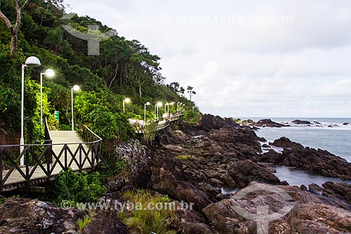  Subject: Footbridge of the Pontal North,which gives access to Buraco beach / Place: Balneario Camboriu city - Santa Catarina state (SC) - Brazil / Date: 03/2013 