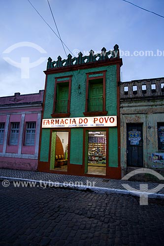  Subject: pharmacy and historic houses in Presidente Getulio Vargas Street / Place: Areia city - Paraiba state (PB) - Brazil / Date: 02/2013 