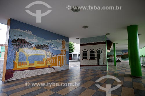  Subject: City Hall with mosaic tile panels (2005) / Place: Areia city - Paraiba state (PB) - Brazil / Date: 02/2013 