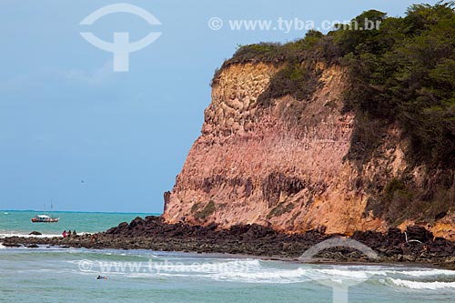  Subject: Cliff on the Madeiro beach / Place: Tibau do Sul city - Rio Grande do Norte state (RN) - Brazil / Date: 03/2013 