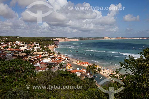  Subject: Houses and Centro Beach in Pipa District  / Place: Pipa District - Tibau do Sul city - Rio Grande do Norte state (RN) - Brazil / Date: 03/2013 