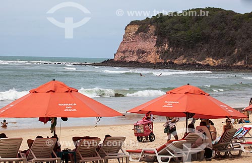  Subject: Tourists on the Madeiro beach / Place: Pipa District - Tibau do Sul city - Rio Grande do Norte state (RN) - Brazil / Date: 03/2013 