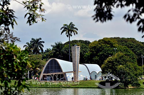  Subject: Sao Francisco de Assis Church (1943) - also known as Pampulha Church - on the banks of Pampulha Lagoon / Place: Pampulha neighborhood - Belo Horizonte city - Minas Gerais state (MG) - Brazil / Date: 01/2013 