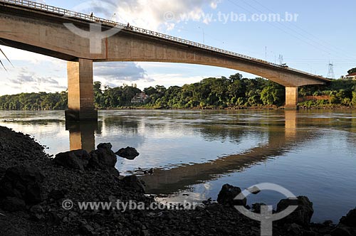  Subject: Mendonca Lima Bridge over the Grande River - BR 153 - Highway Transbrasiliana, border of the states of Sao Paulo and Minas Gerais / Place: Fronteira city - Minas Gerais sate (MG) - Brazil / Date: 02/2013 