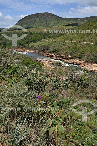  Subject: Santo Antonio River in Gurita Valley (Vale da Gurita) in Canastra Mountain Range / Place: Delfinopolis city - Minas Gerais state (MG) - Brazil / Date: 03/2013 